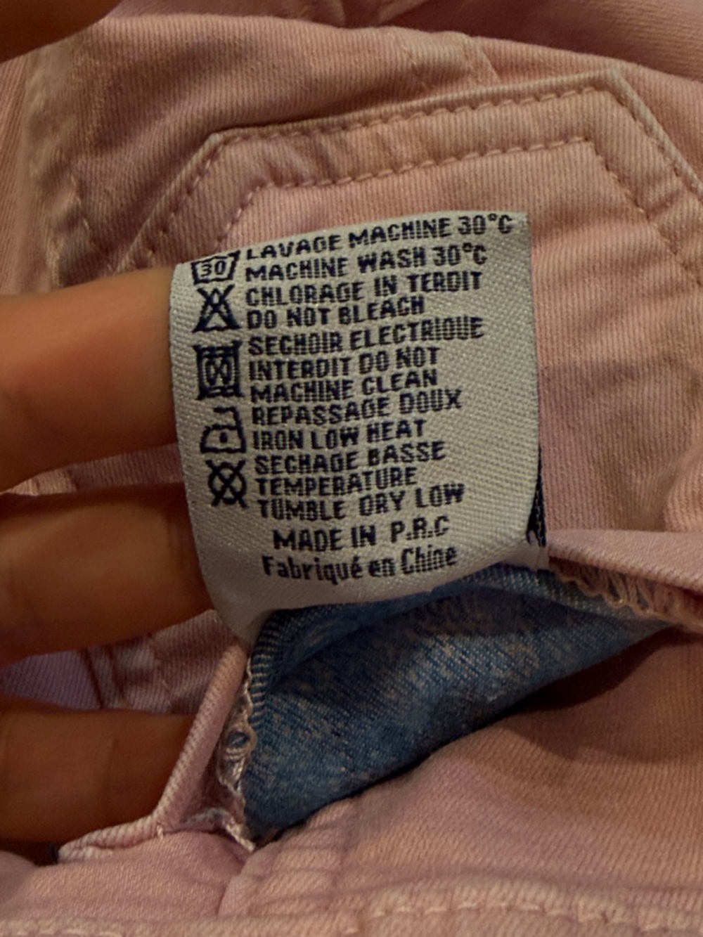 Tempo Paris Blue & Pink Floral Reversible Denim Jacket - Picture 11 of 12